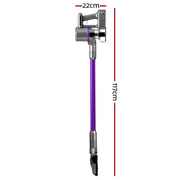 Devanti Stick Vacuum Cleaner Bagless Cordless 120W Purple - danozdirect
