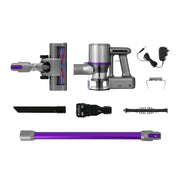 Devanti Stick Vacuum Cleaner Bagless Cordless 120W Purple - danozdirect