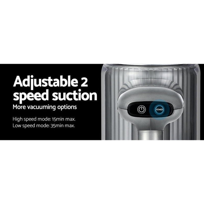 Devanti Stick Vacuum Cleaner Bagless Cordless 120W Purple - danozdirect