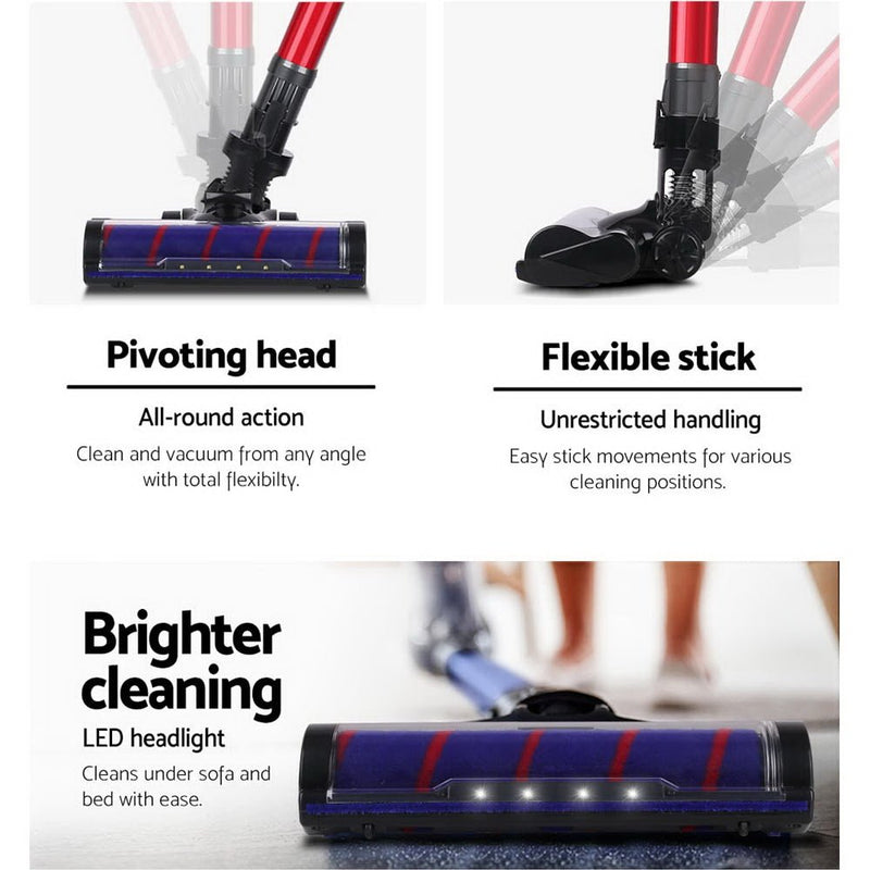 Devanti Stick Vacuum Cleaner Motorised Roller Brush Head - danozdirect