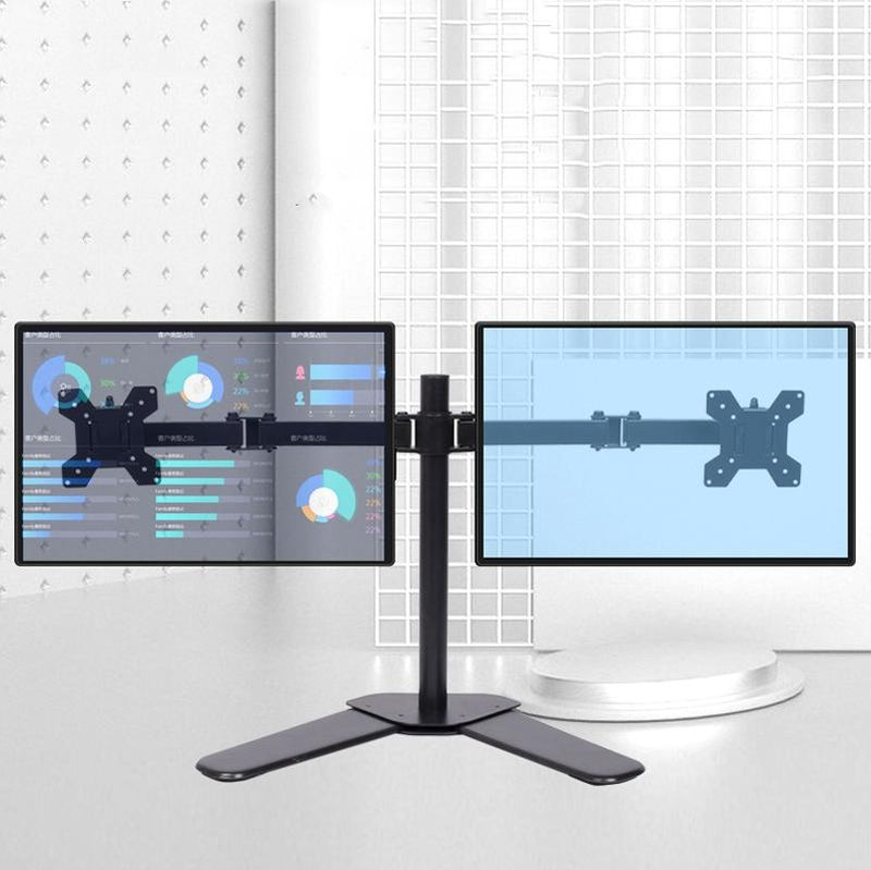 Double Screen Desktop Monitor Stand - Lifting Bracket - danozdirect