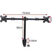 Double Screen Desktop Monitor Stand - Lifting Bracket - danozdirect