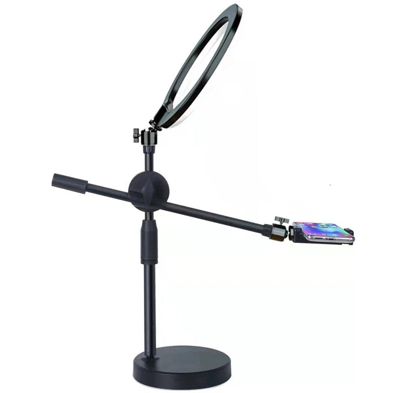 Effortlessly capture stunning photos and videos with the Danoz Direct - Overhead Tripod. The built - in Ring Light illuminates... - danozdirect