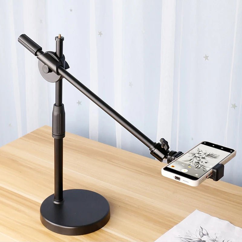 Effortlessly capture stunning photos and videos with the Danoz Direct - Overhead Tripod. The built - in Ring Light illuminates... - danozdirect