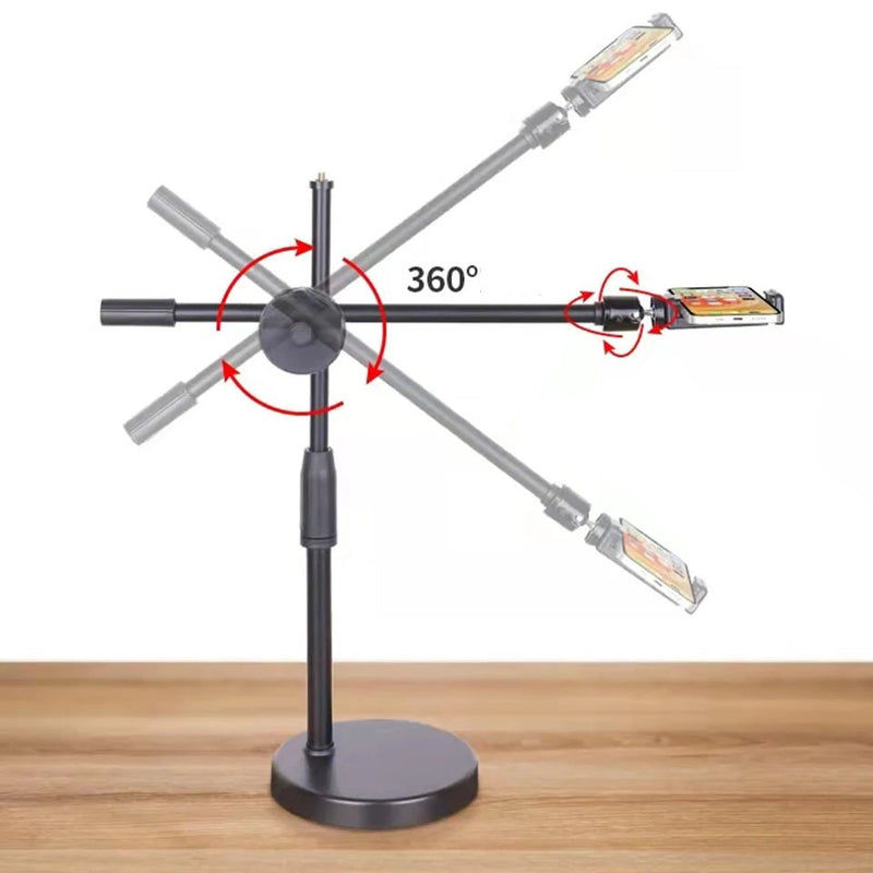 Effortlessly capture stunning photos and videos with the Danoz Direct - Overhead Tripod. The built - in Ring Light illuminates... - danozdirect