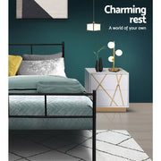 Elevate your bedroom with Danoz Direct Artiss Bed Frame! With sturdy metal, this King Single bed frame offers superior durability and support - danozdirect