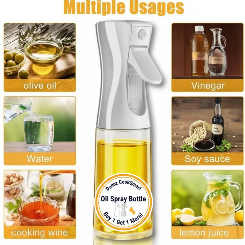 Elevate your cooking with Danoz Oil Sprayer, Mister designed for effortless and even oil distribution - Buy 1 Get 1 Free! - danozdirect