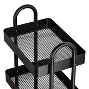Elevate your kitchen's functionality with Danoz Direct Artiss Storage Trolley Kitchen Cart. Boasting four spacious tiers in a sleek black finish - danozdirect