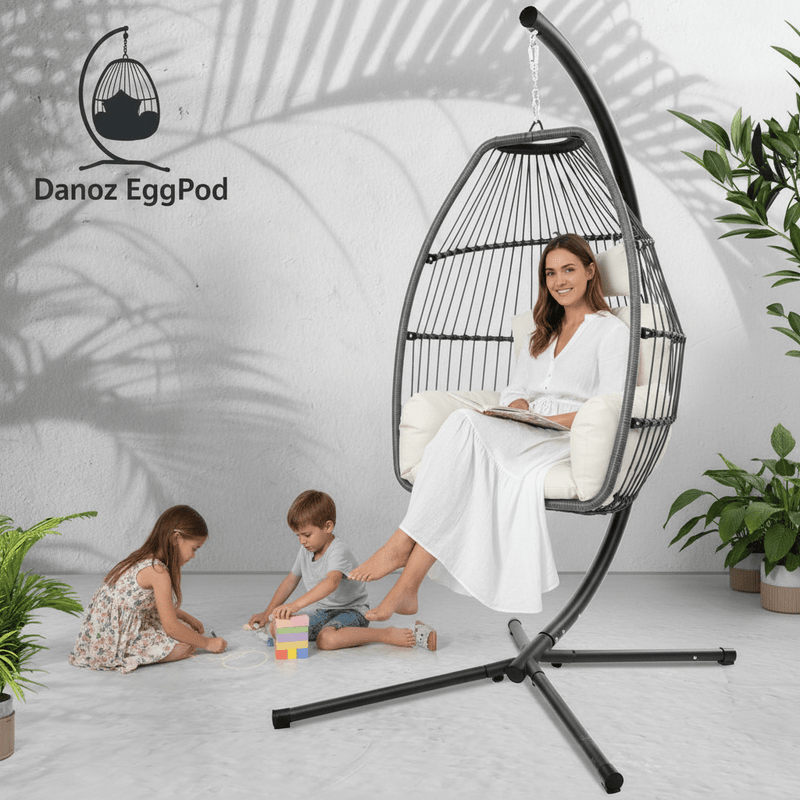 Elevate your outdoor sanctuary with Danoz EggPod, a refined suspended retreat crafted for discerning leisure enthusiasts - danozdirect