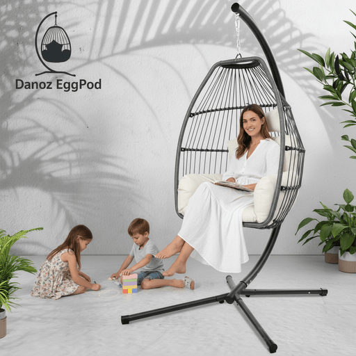 Elevate your outdoor sanctuary with Danoz EggPod, a refined suspended retreat crafted for discerning leisure enthusiasts - danozdirect
