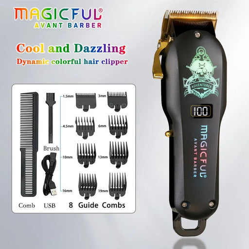 Experience precision and style with Danoz Haircare Colorful Hair Clipper Trimmer. - danozdirect