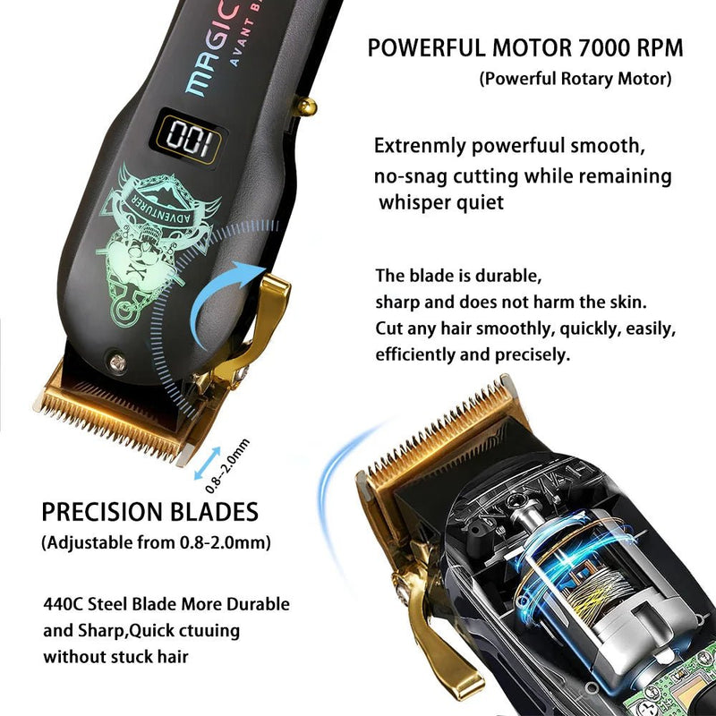 Experience precision and style with Danoz Haircare Colorful Hair Clipper Trimmer. - danozdirect