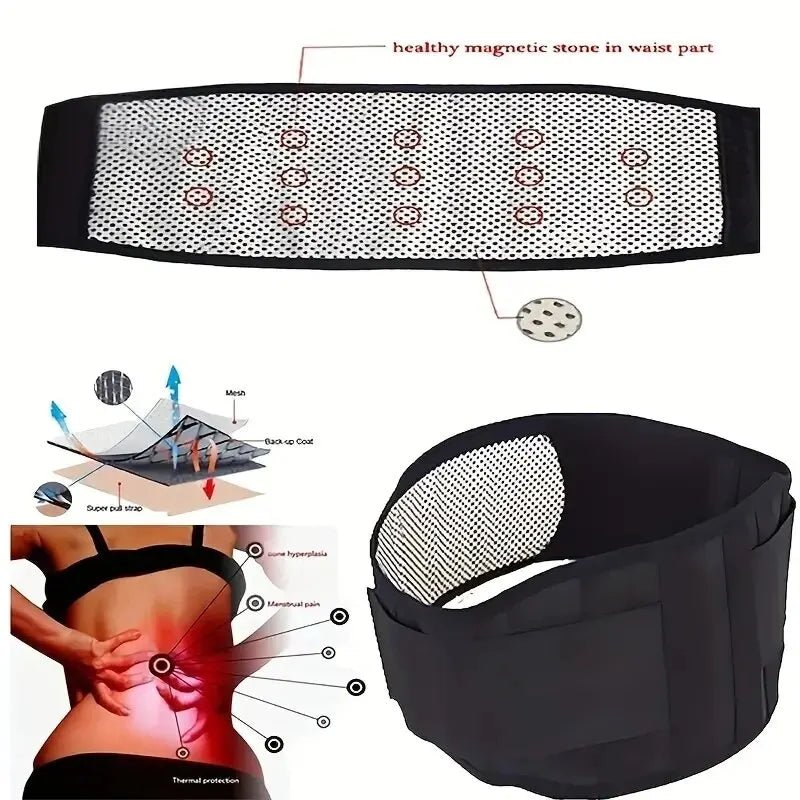 Experience relief and support with the Danoz Health Adjustable Self - heating Magnetic Therapy Belt - Buy 1 Get 1 Free - danozdirect
