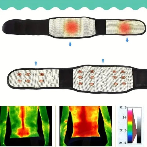 Experience relief and support with the Danoz Health Adjustable Self - heating Magnetic Therapy Belt - Buy 1 Get 1 Free - danozdirect
