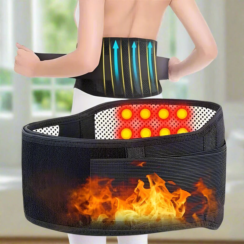 Experience relief and support with the Danoz Health Adjustable Self - heating Magnetic Therapy Belt - Buy 1 Get 1 Free - danozdirect
