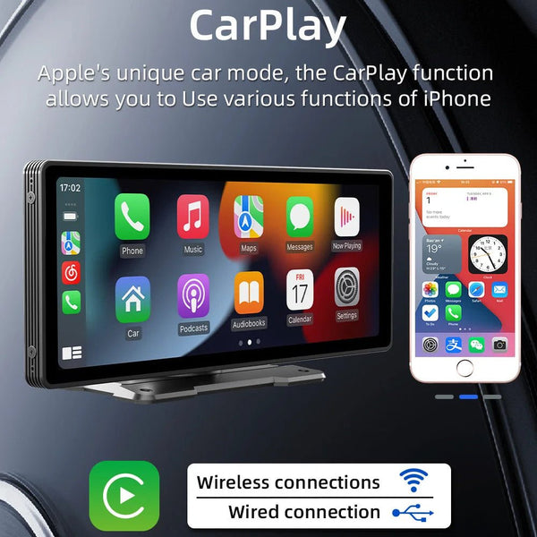 Experience seamless connectivity on the road with Danoz Smart BQCC 10.26 Inch widescreen wireless CarPlay - danozdirect