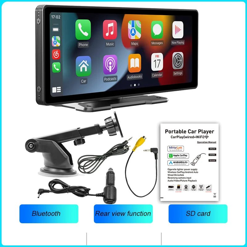 Experience seamless connectivity on the road with Danoz Smart BQCC 10.26 Inch widescreen wireless CarPlay - danozdirect