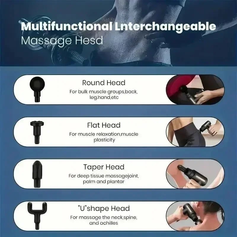 Experience targeted muscle relief with Danoz Health USB Mini Massage Gun. - danozdirect