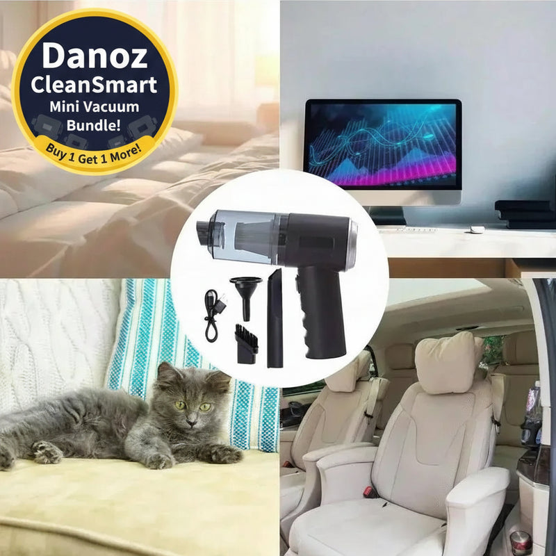 🌀 Danoz CleanSmart | PowerVac 20W Wireless Handheld Vacuum & Blower | HEPA Filter | USB-C Rechargeable | Buy 1 Get 1 More!