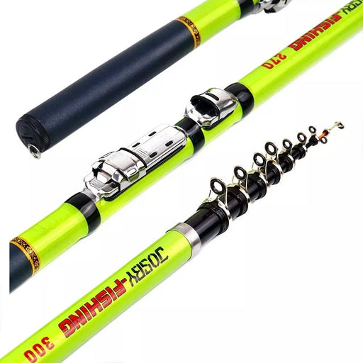 Experience the ultimate convenience and power with Danoz Fishing BAKAWA Ultralight Portable Telescopic Feeder Carbon Fiber Fishing Rod - danozdirect
