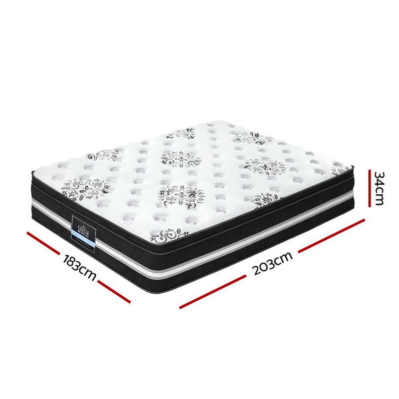 Experience ultimate comfort and support with Danoz Direct Giselle Bedding 34cm Mattress. Featuring cooling gel - infused memory foam King - danozdirect
