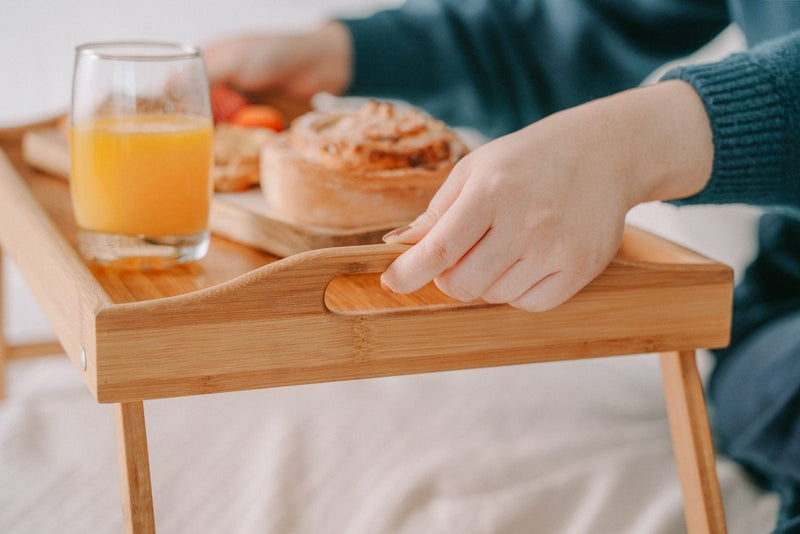 Foldable Bamboo Bed Tray / Breakfast Serving Table - danozdirect