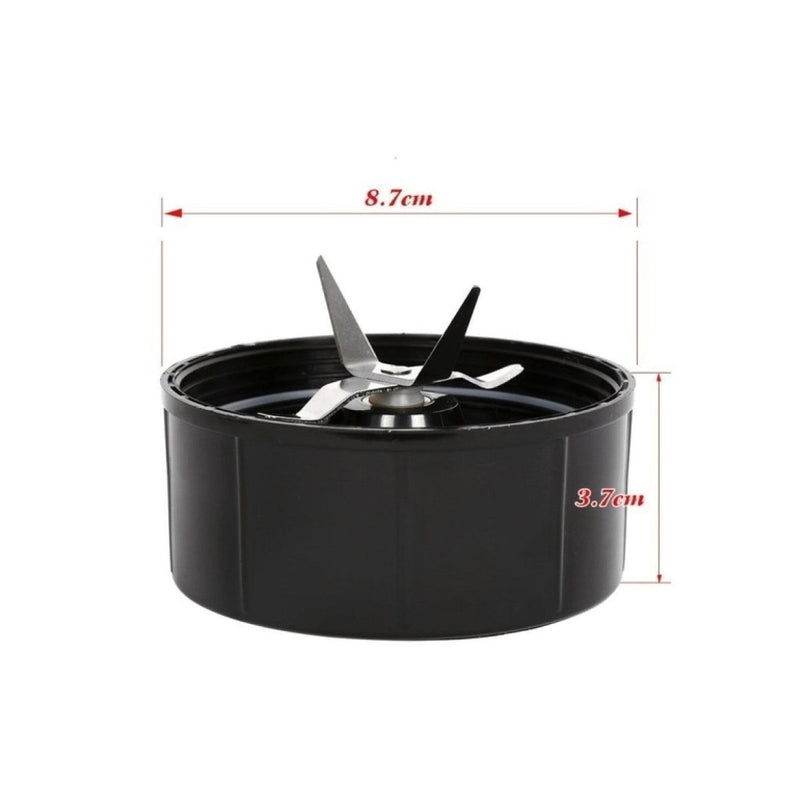 For Magic Bullet Extractor Cross Blade + Stay Fresh Cup Lid - Replacement Part - danozdirect