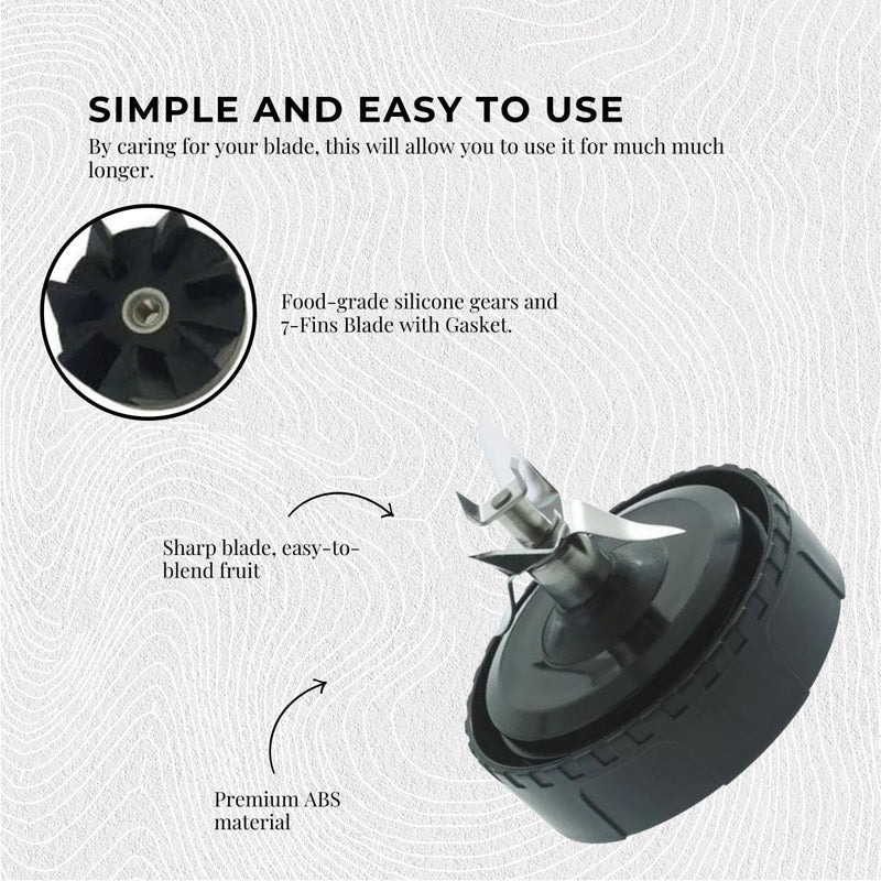 For Nutri Ninja 7 Fin Extractor Blade - Replacement Blender Juice Parts - danozdirect