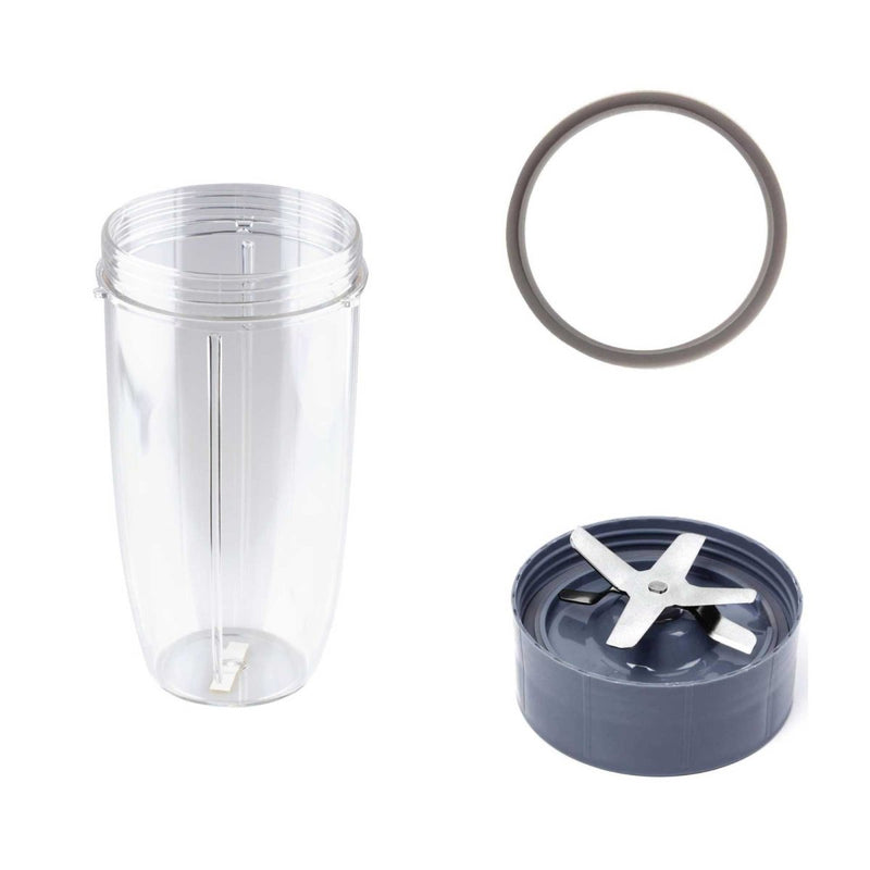 For Nutribullet Extractor Blade + Tall Cup + Grey Seal - 900 and 600 Models - danozdirect