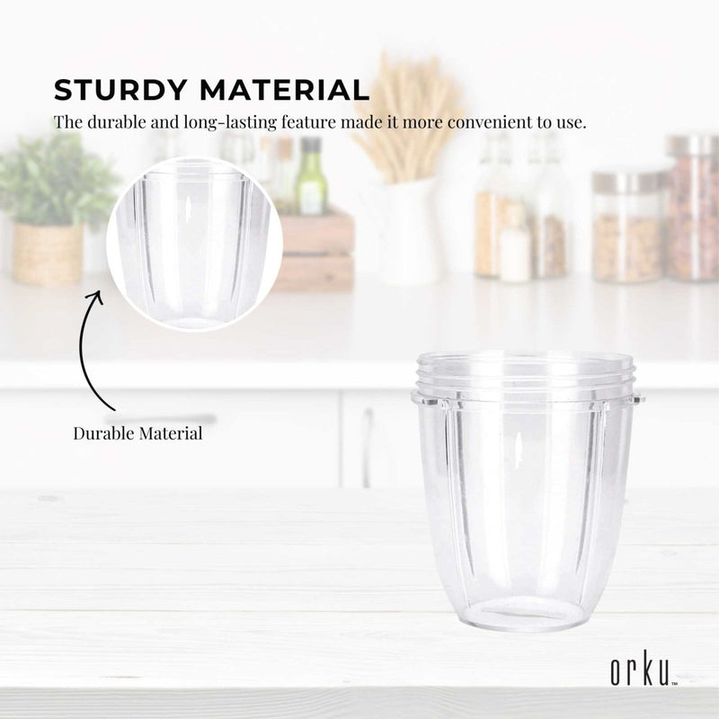 For Nutribullet Small Short Little 18 Oz Cup - For 600W + 900W Model Replacement - danozdirect