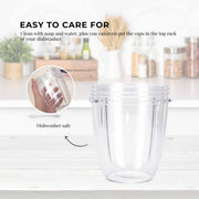 For Nutribullet Small Short Little 18 Oz Cup - For 600W + 900W Model Replacement - danozdirect