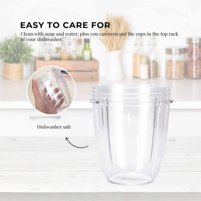 For Nutribullet Small Short Little 18 Oz Cup - For 600W + 900W Model Replacement - danozdirect