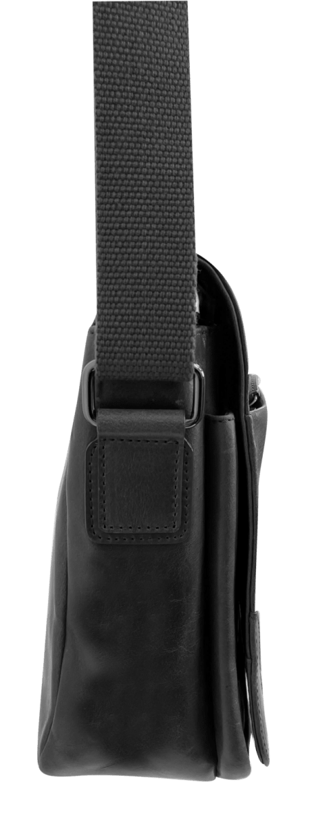 Futura Mens Laptop Messenger Sling Bag School Work Shoulder Strap - Black - danozdirect