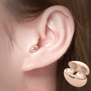 Get comfort and freedom with the Exclusive Danoz Direct Mini Bluetooth Headset. With 5.3 Invisible Earbuds! Available colors - Skin, Black and White. - danozdirect