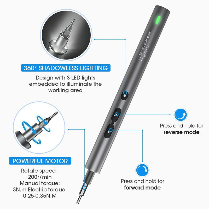 Get ready to tackle any repair task with ease using the Danoz Direct - Digital 62 in 1 Electric Screwdriver Set. - danozdirect
