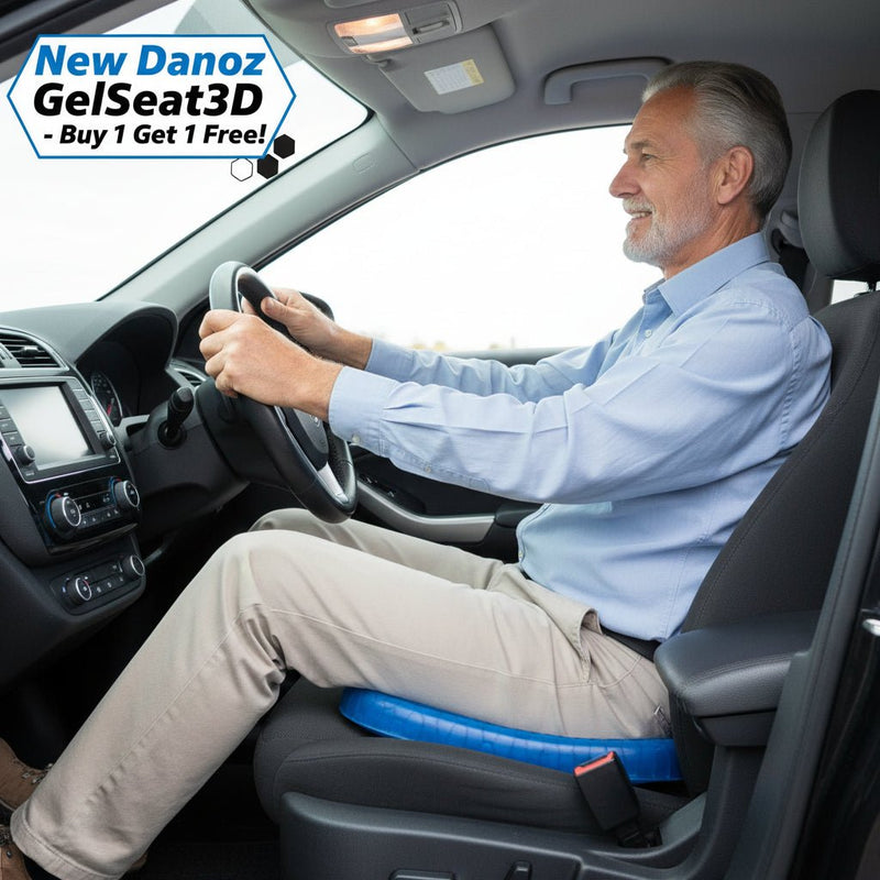 Experience Ultimate Comfort with Danoz GelSeat3D Cushion -Honeycomb tech Gel. Buy 1 Get 1 Free! - danozdirect