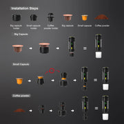 Get your COFFEE FIX anytime, with Danoz Espresso on the Go - Wireless Electric Portable Espresso CAPSULE Coffee Machine. USB Charging - danozdirect