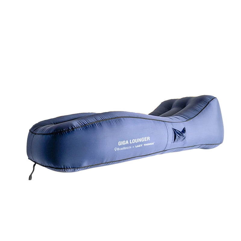 Giga Lounger Lazy Camping Air Bag Sofa Bed for Beach Sleeping Navy blue - danozdirect