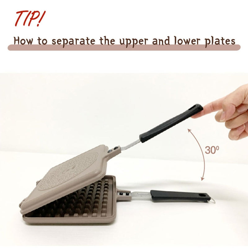Giorno Felice IH Waffle Maker Pan Non - Stick Double - Sided Detachable - danozdirect