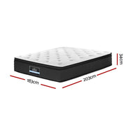 Giselle Bedding 34cm Mattress Euro Top King - danozdirect