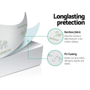Giselle Bedding Mattress Protector Bamboo Queen - danozdirect