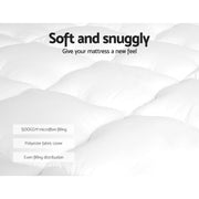 Giselle Bedding Mattress Topper Pillowtop - King Single - danozdirect