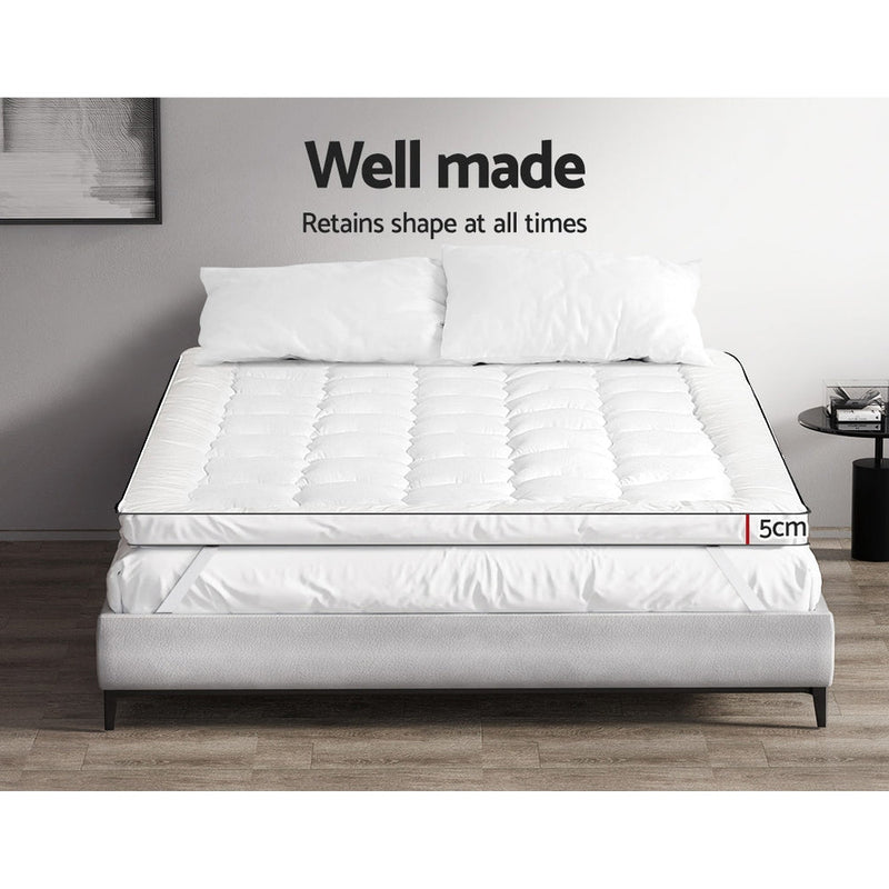 Giselle Bedding Mattress Topper Pillowtop - King Single - danozdirect