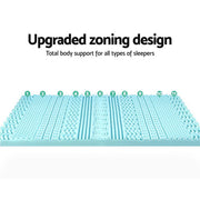 Giselle Bedding Memory Foam Mattress Topper 11 - Zone 8cm Double - danozdirect