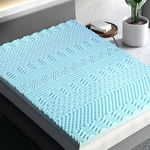 Giselle Bedding Memory Foam Mattress Topper 11 - Zone 8cm Double - danozdirect