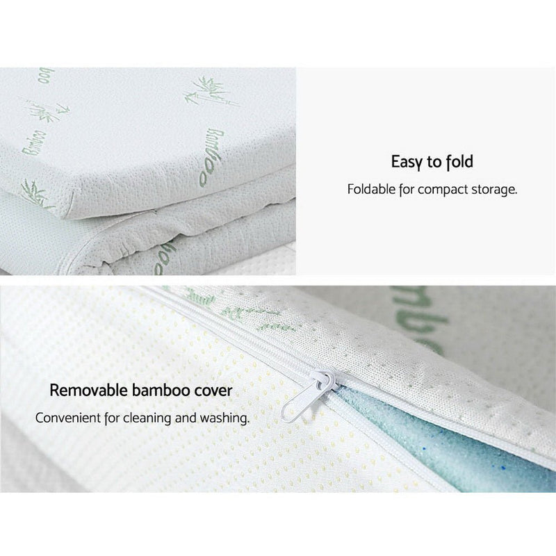 Giselle Bedding Memory Foam Mattress Topper 11 - Zone 8cm Double - danozdirect