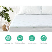 Giselle Bedding Memory Foam Mattress Topper 11 - Zone 8cm Single - danozdirect
