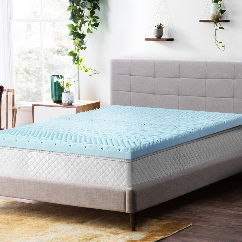 Giselle Bedding Memory Foam Mattress Topper 11 - Zone 8cm Single - danozdirect