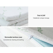 Giselle Bedding Memory Foam Mattress Topper 11 - Zone 8cm Single - danozdirect