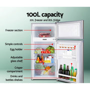 Glacio 100L Portable Fridge Freezer Bar Upright 12V/24V/240V Camping Caravan - danozdirect